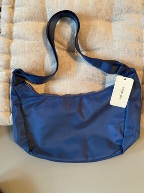 Navy Shoulder Bag - Lightweight Everyday Crossbody